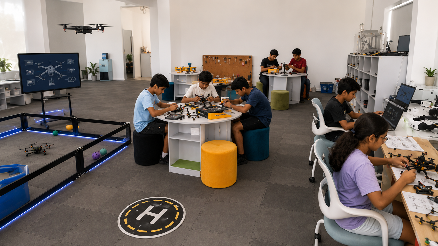 MittyVerse drone technology program lab session Gurugram Sector 85
