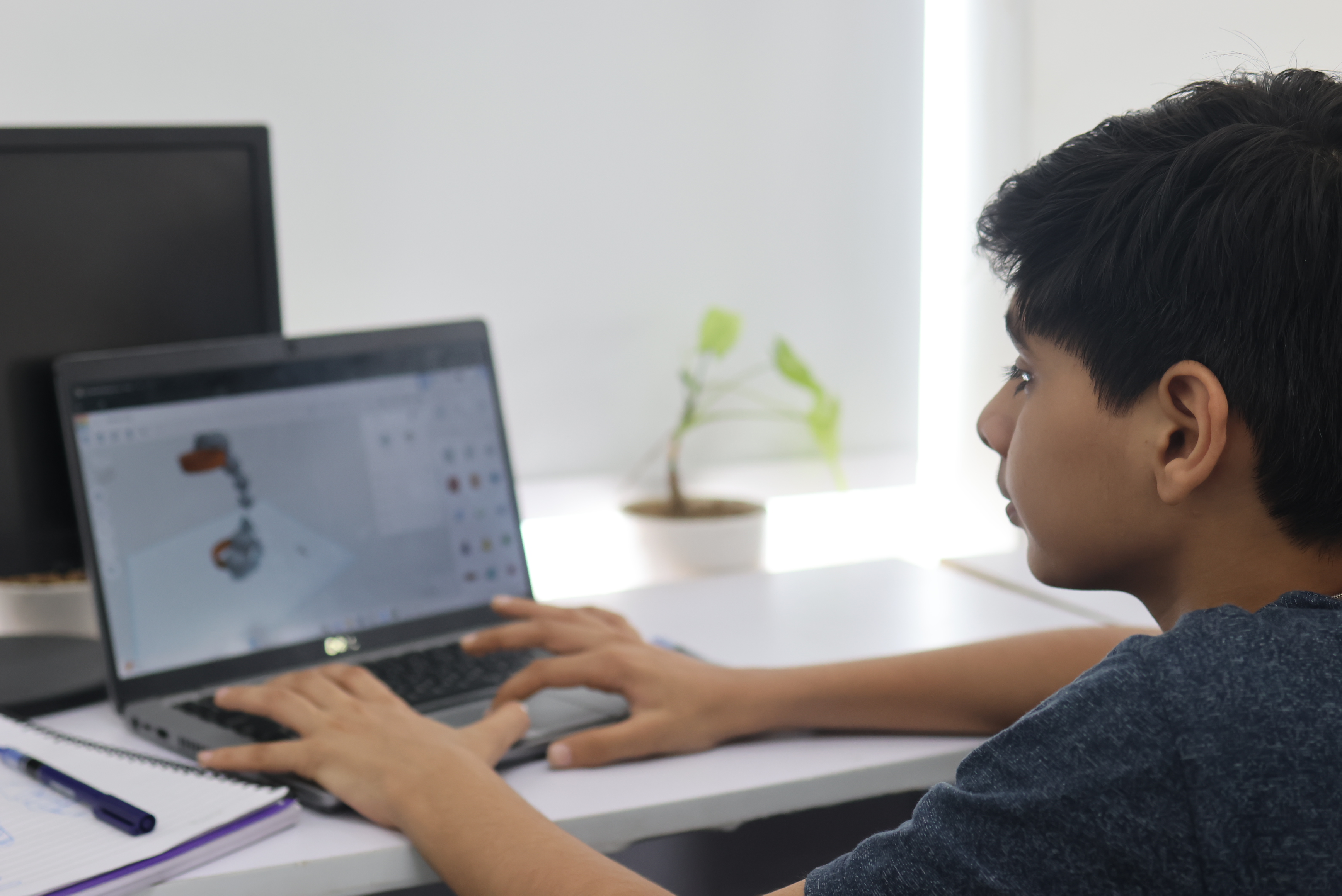 Teenager working on advanced robotics project at MittyVerse STEAM lab Gurugram