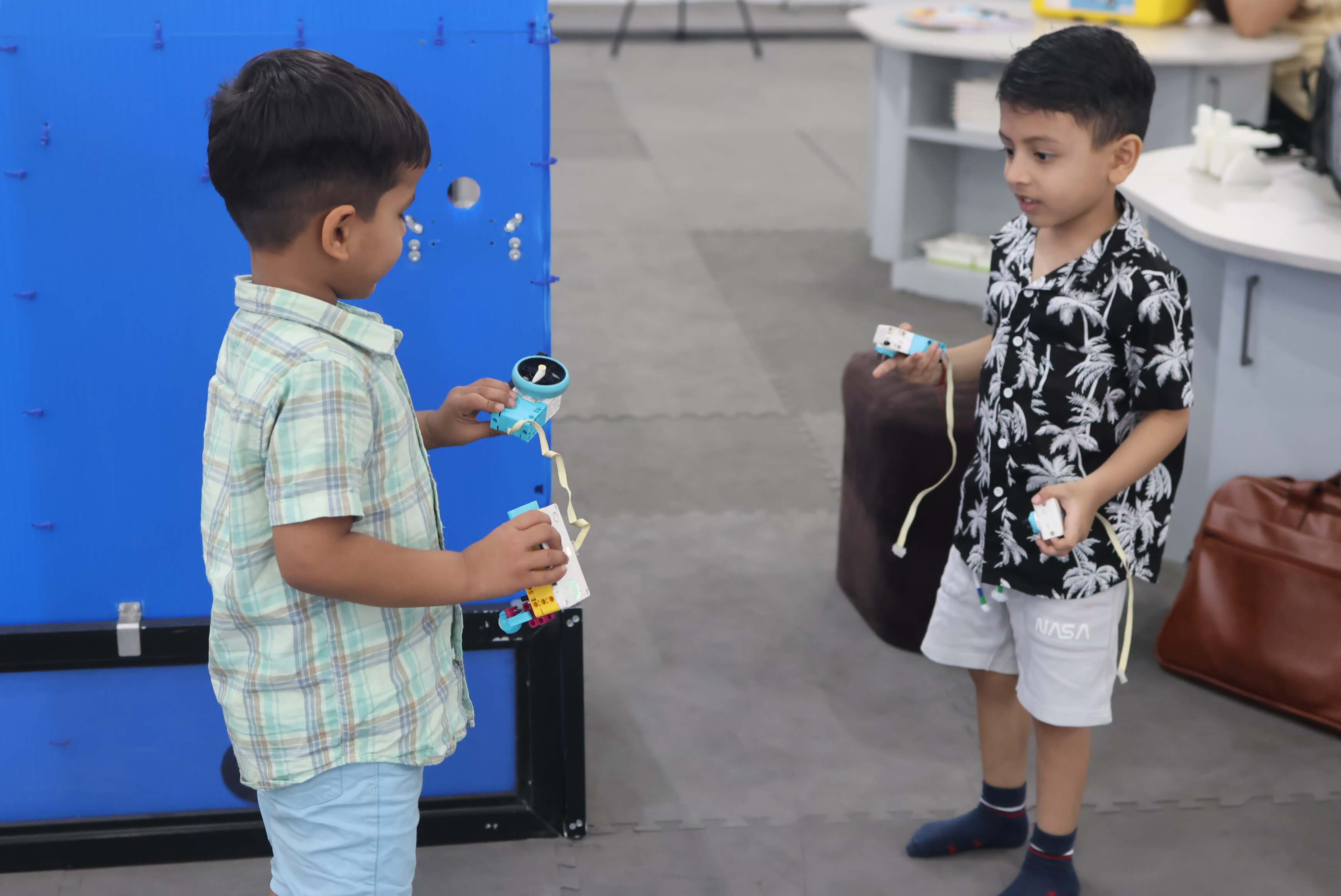Teenager working on AI robotics project at MittyVerse STEAM lab Gurugram Gurgaon